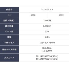 画像2: 水陸両用ポンプ Syncra シンクラ1,5 60Hz用  (2)